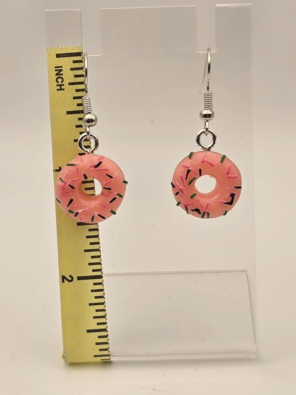 Donut Dangle Earrings with Sprinkles